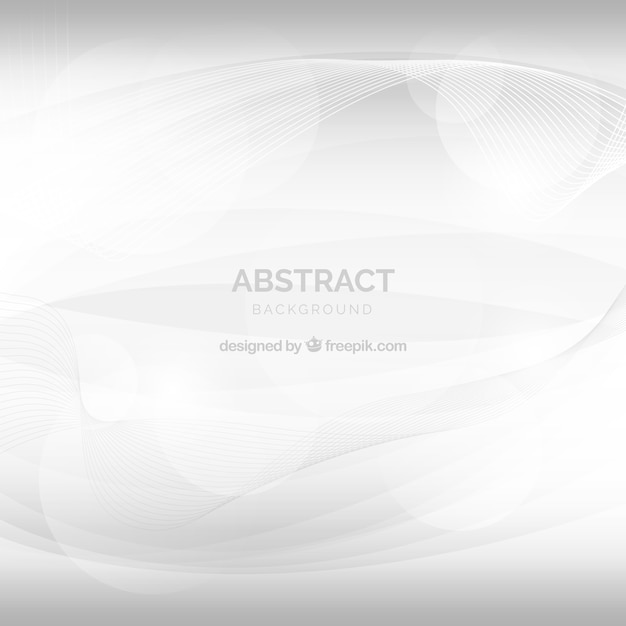 Free vector white background with abstract shapes