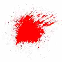 Free vector white background with a bloodstain for halloween