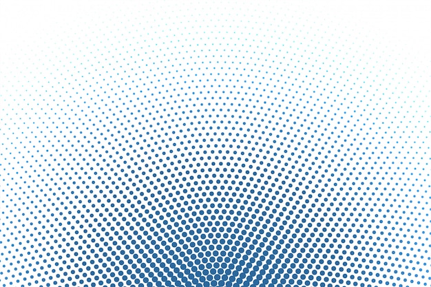 White background with blue round halftone background