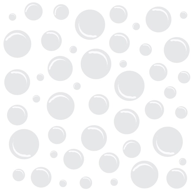 White background with bubbles 