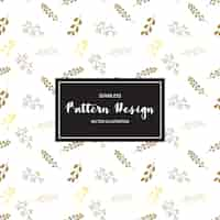 Free vector white background with floral pattern