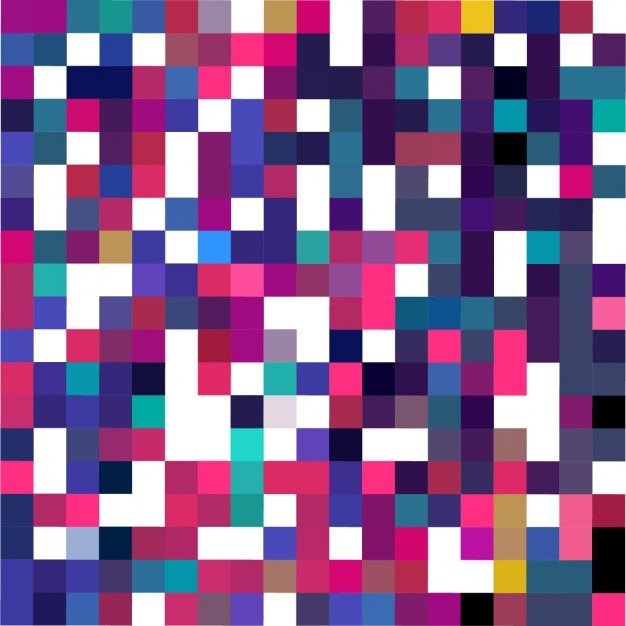 Free Vector white background with full color pixels