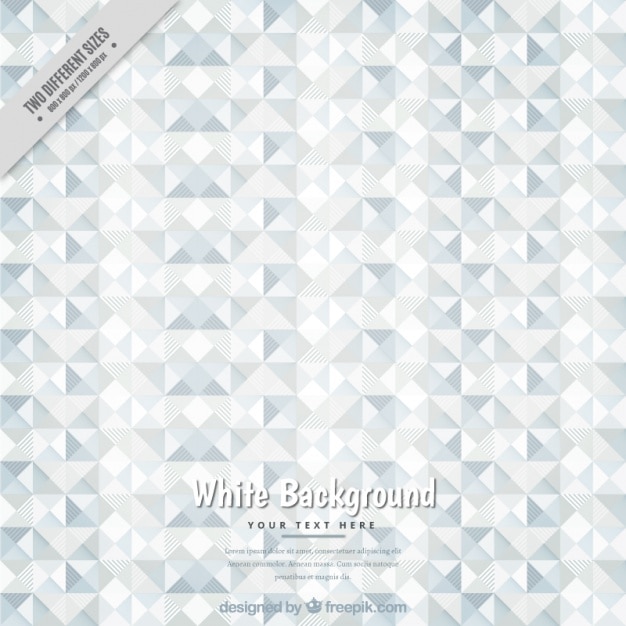 Free vector white background with geometric forms