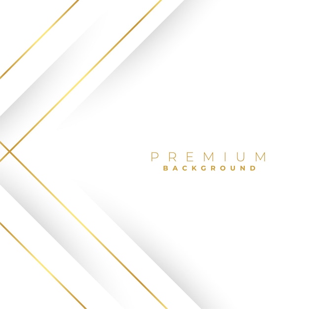 White background with geometric golden lines