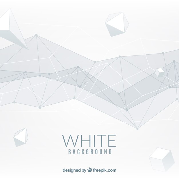 White background with geometric style