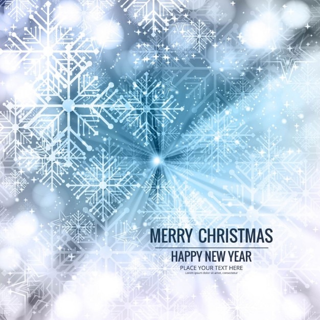 Free vector white background with snowflakes for christmas