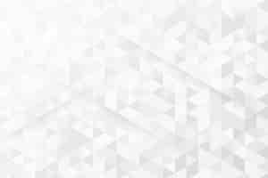 Бесплатное векторное изображение Белый фон с треугольными узорами