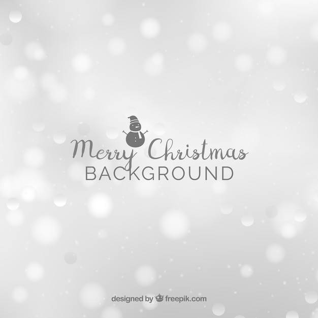 Free vector white blurred christmas background
