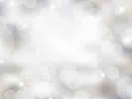 Free vector white bokeh background in bright style