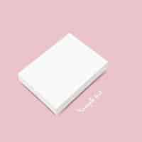 Free vector white box template design