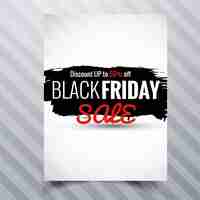 Free vector white brochure, black friday