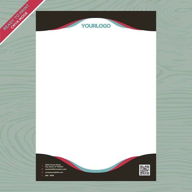 Free vector white business brochure