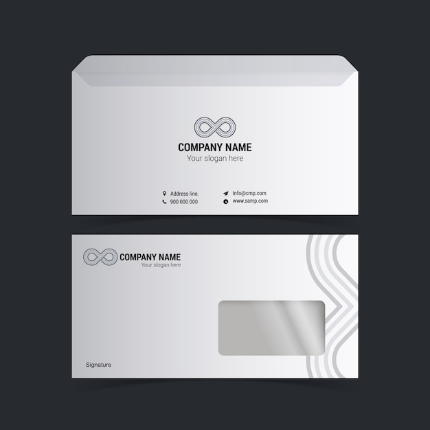 White business card