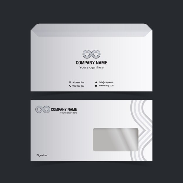 White business card