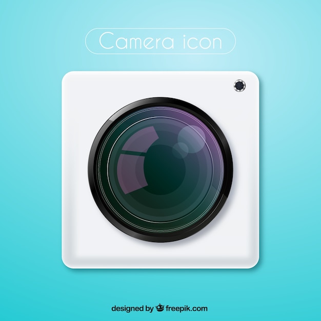 White camera icon