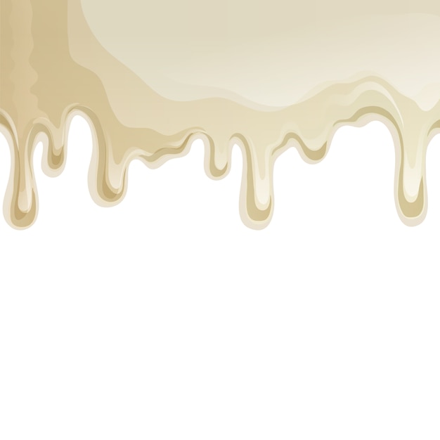 White chocolate drips background