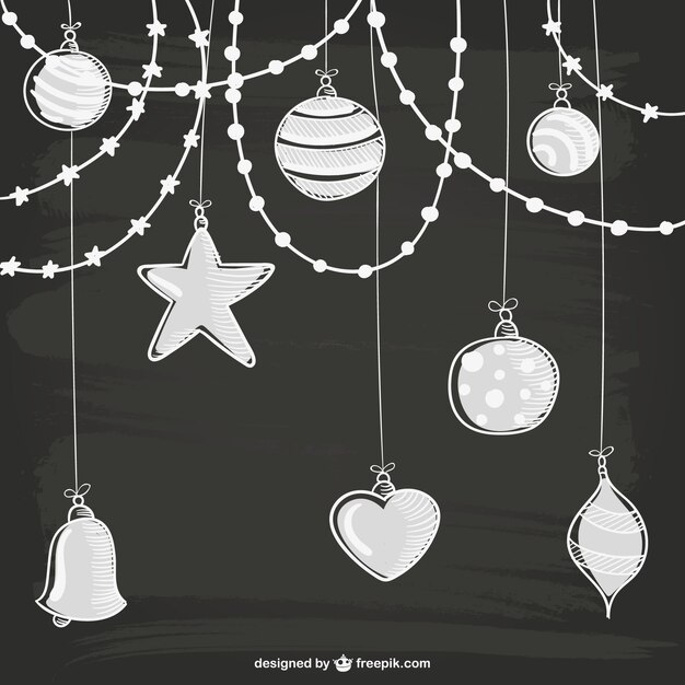 White Christmas ornaments