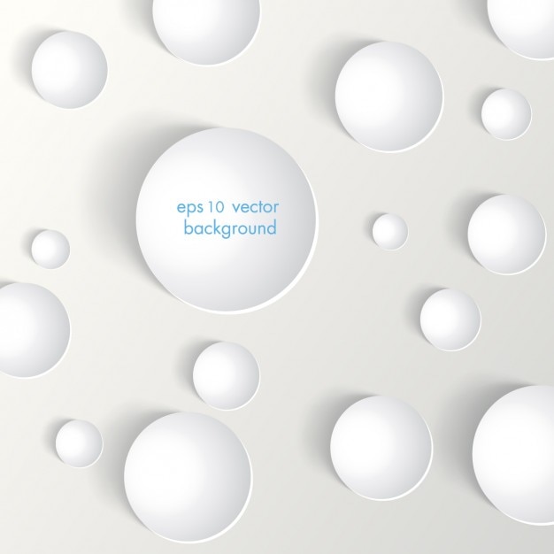 Free vector white circles background