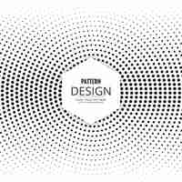 Free vector white circular background with halftone dots