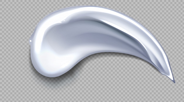 Бесплатное векторное изображение Белый кремовый мазок. косметика красоты значок продукта