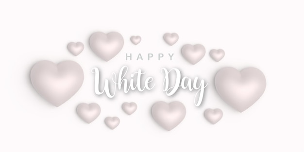 White Day Sale Banner Poster Design Free Vector