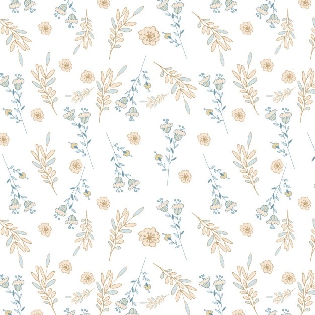 White floral pattern