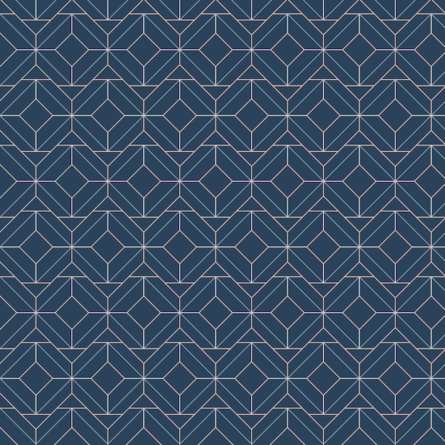 파란색 배경에 흰색 기하학적 완벽 한 패턴 설정