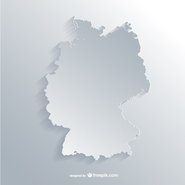 White Germany outline