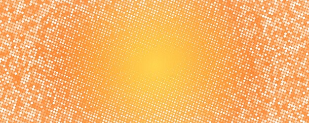 white glitter style halftone in orange background