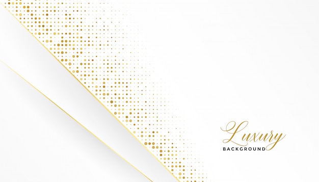 White and gold luxury background with glitter