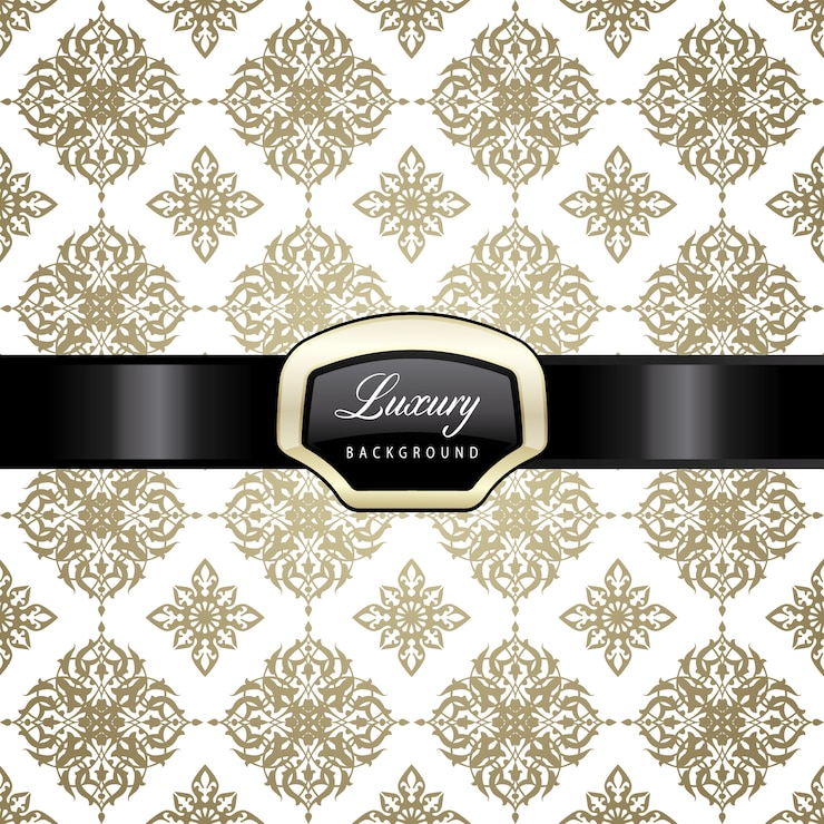 मुफ़्त वेक्टर white and gold pattern background