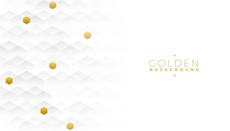 Free Vector white and golden banner ultimate touch of glamour for your branding