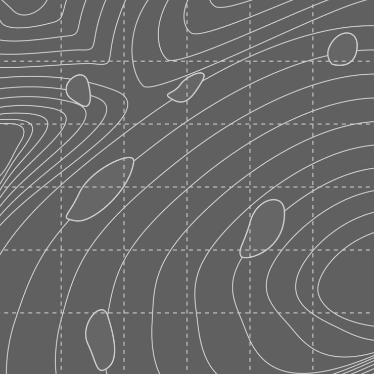 Free Vector white and gray abstract contour line map
