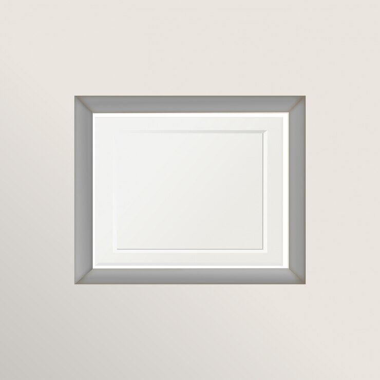 Free Vector white and gray frame