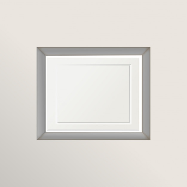 White and gray frame