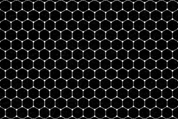 Free vector white hexagonal patterned background