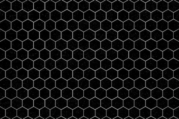 Free vector white hexagonal patterned background