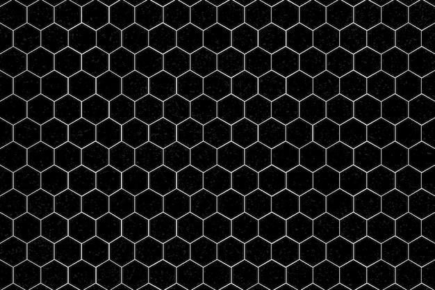 White hexagonal patterned background
