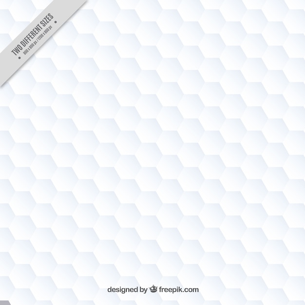 Free vector white hexagons background