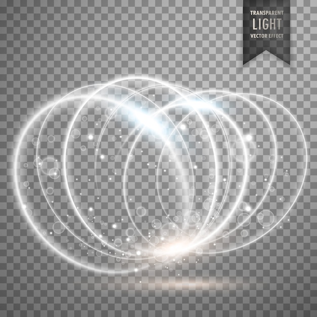 Free vector white light effect rings