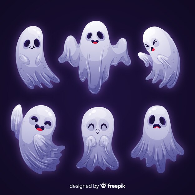 White light ghost halloween collection