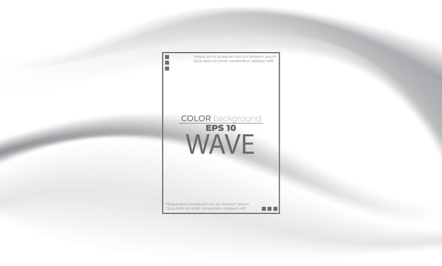Бесплатное векторное изображение Белый жидкий фон абстрактный с мягкими волнами текучей прохладной градиентной формы композиции