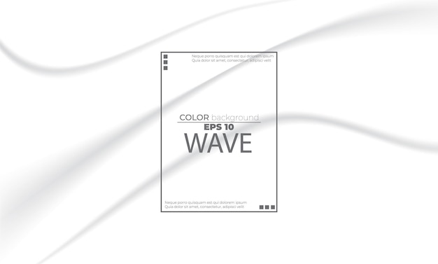 Белый жидкий фон абстрактный с мягкими волнами жидкой прохладной градиентной формы композиции