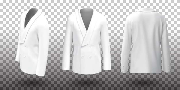 белая мужская куртка