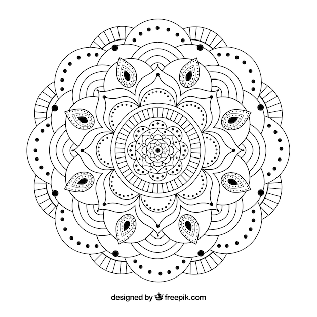 White mandala background