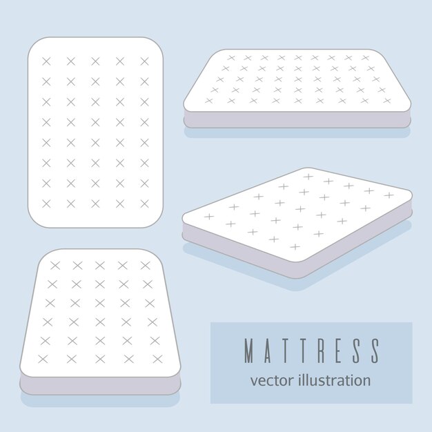 White mattress illustration.