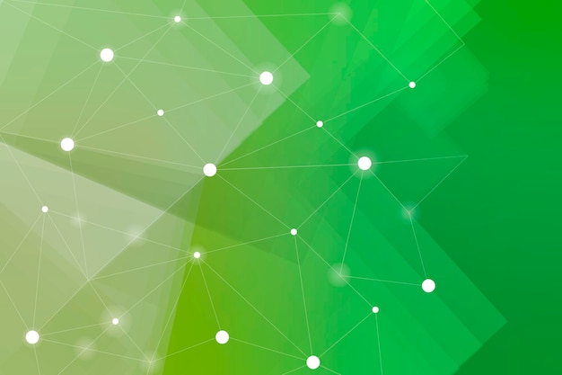 White Network Pattern On A Green Background