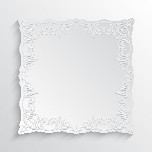 Free vector white ornamental frame