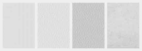 Free vector white paper texture collection