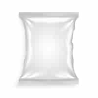 Free vector white plastic bag